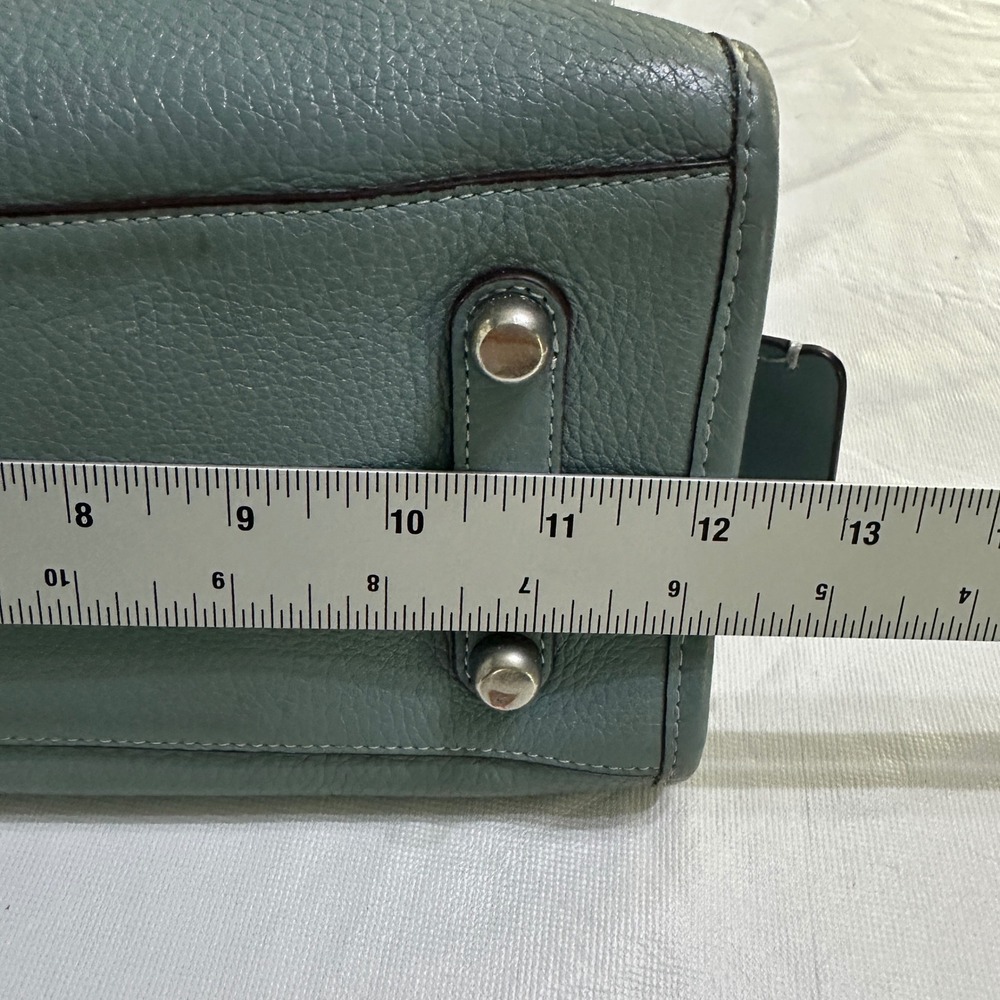 COACH 1941 Rogue 31 Slate Blue Glovetanned Pebble Leather Satchel Bag 38124 - Picture 8 of 16